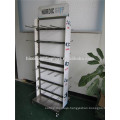 Outdoor Fall Protection Equipment Movable Metal Display Shelf Unit Floor Hanging Shelf Display Unit